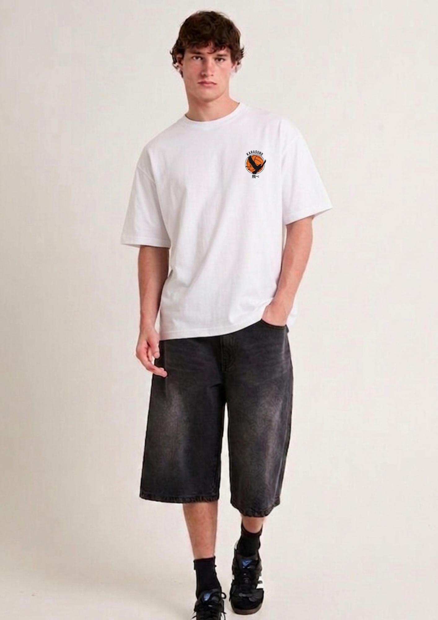 Haikyuu - Karasuno Logo Oversized Tee
