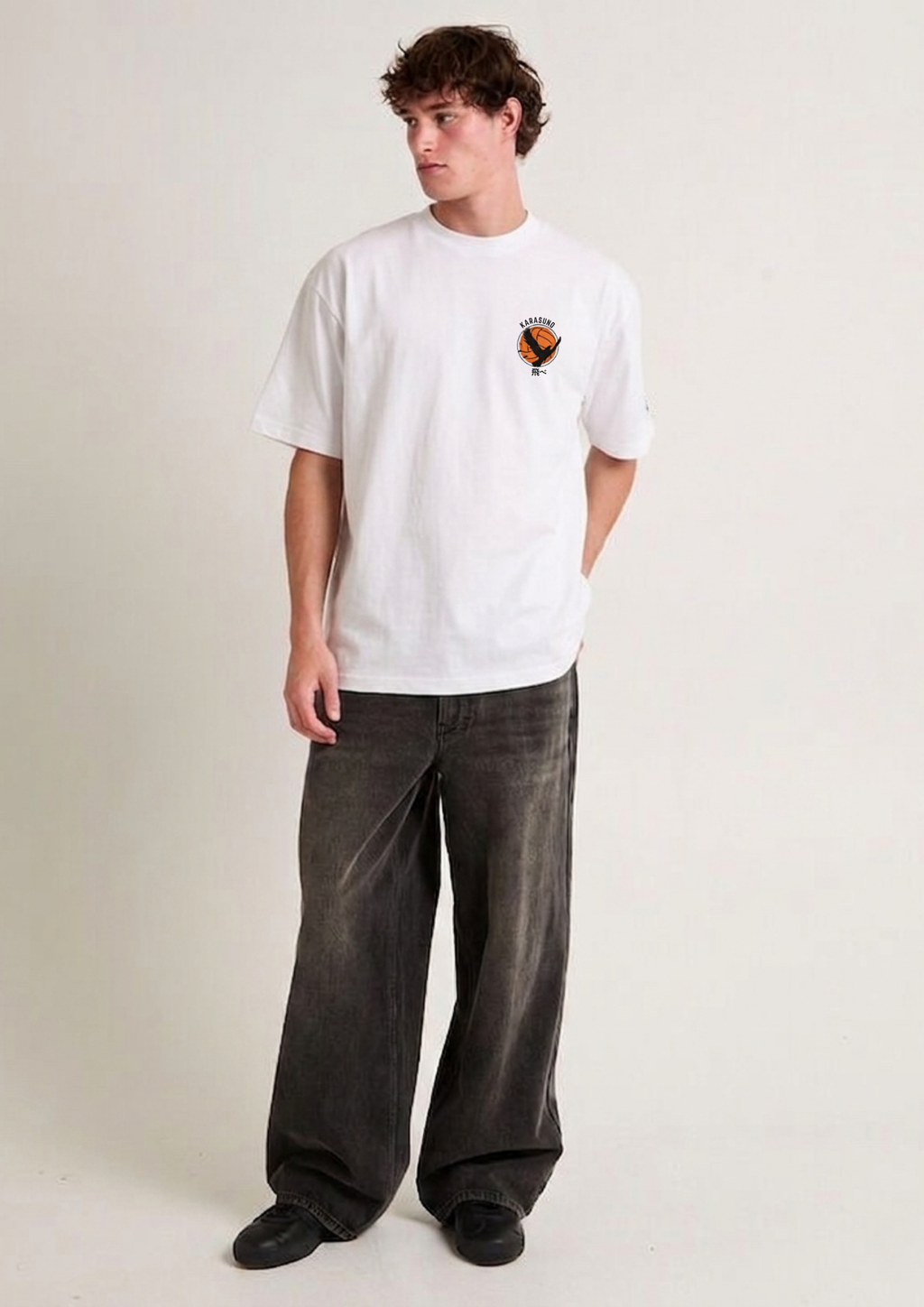 Haikyuu - Karasuno Logo Oversized Tee