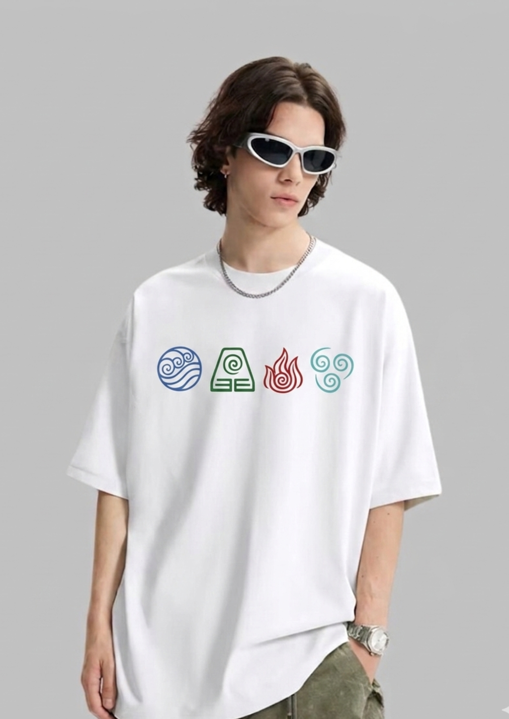 Avatar - All Four Elements Oversized Tee