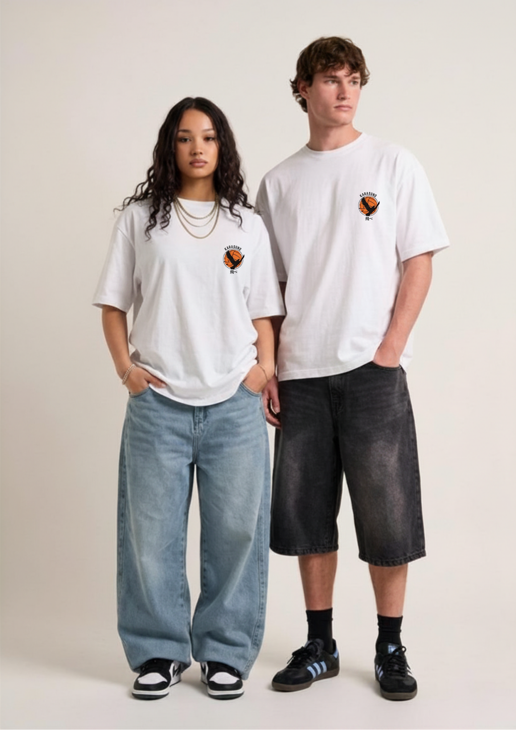 Haikyuu - Karasuno Logo Oversized Tee