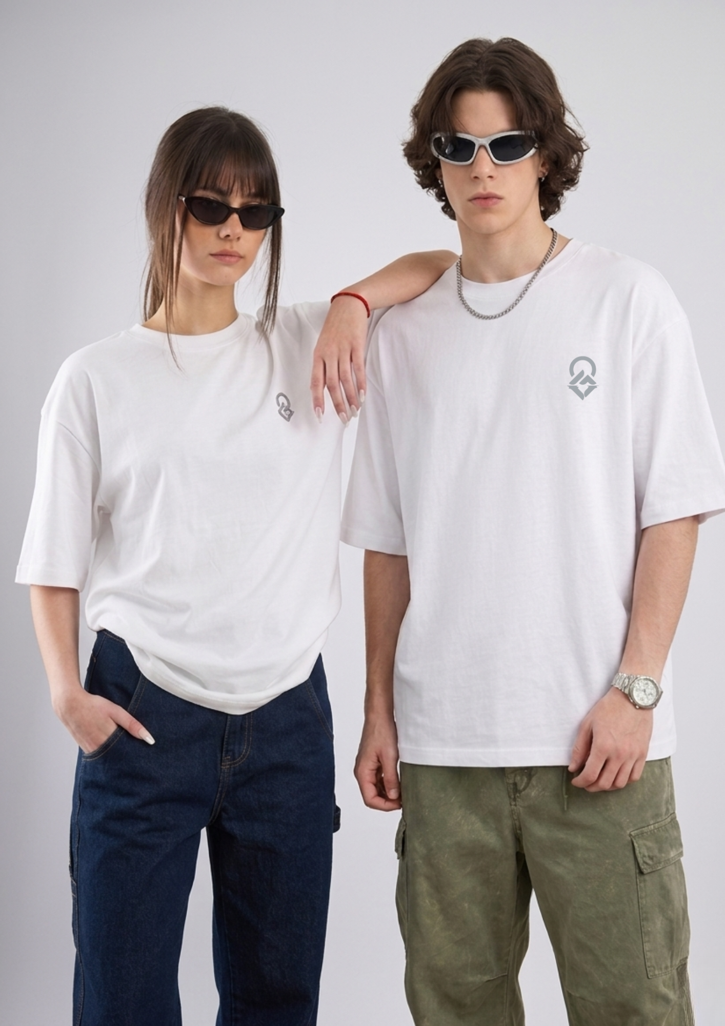 Greencrest Logo Oversized Tee - White