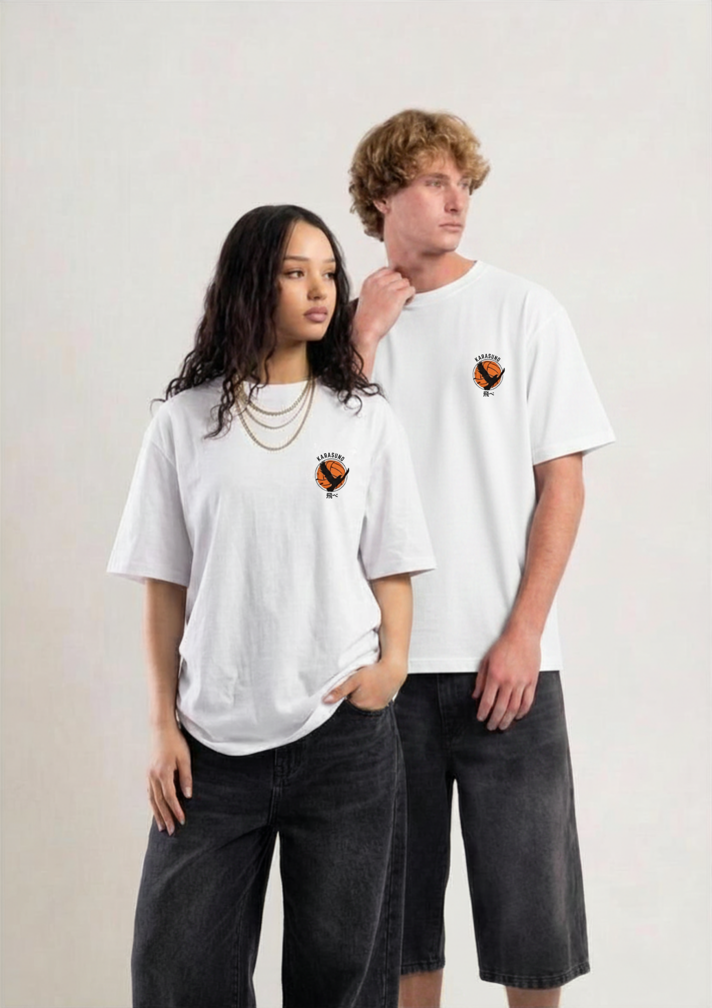 Haikyuu - Karasuno Logo Oversized Tee