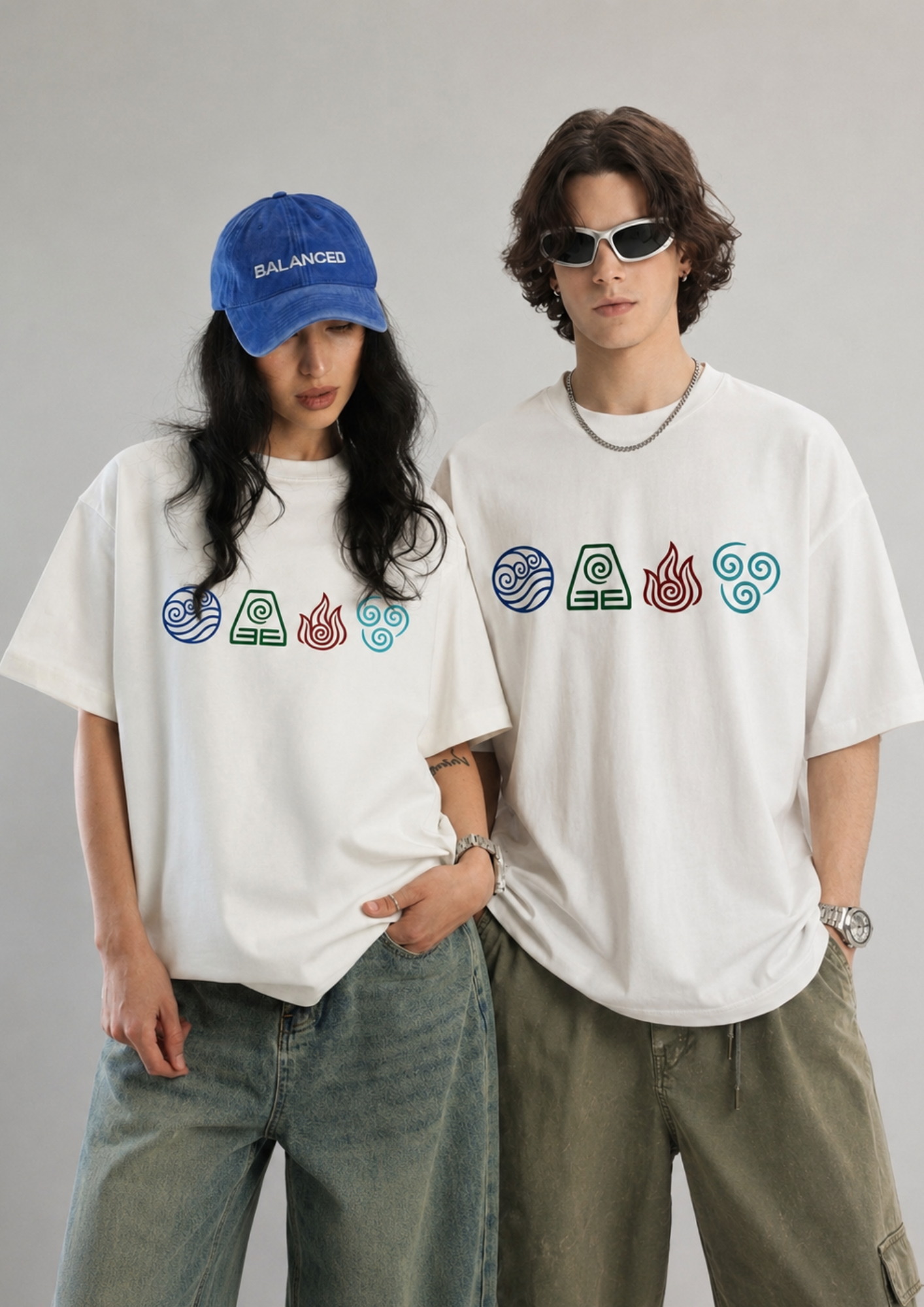 Avatar - All Four Elements Oversized Tee