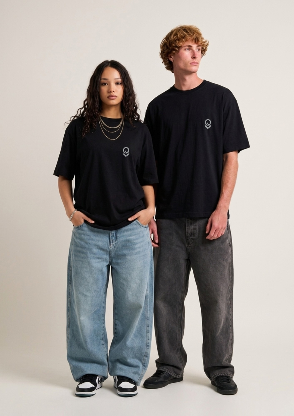 Greencrest Logo Oversized Tee - Black