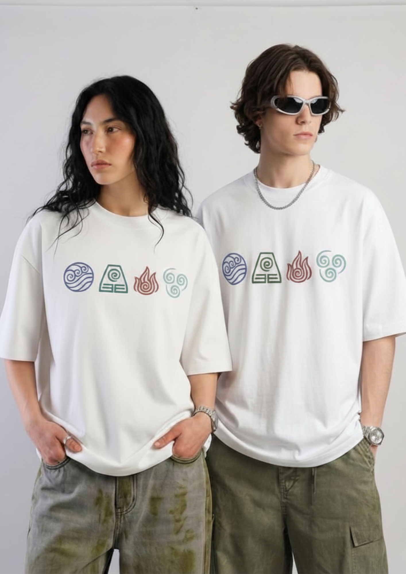 Avatar - All Four Elements Oversized Tee