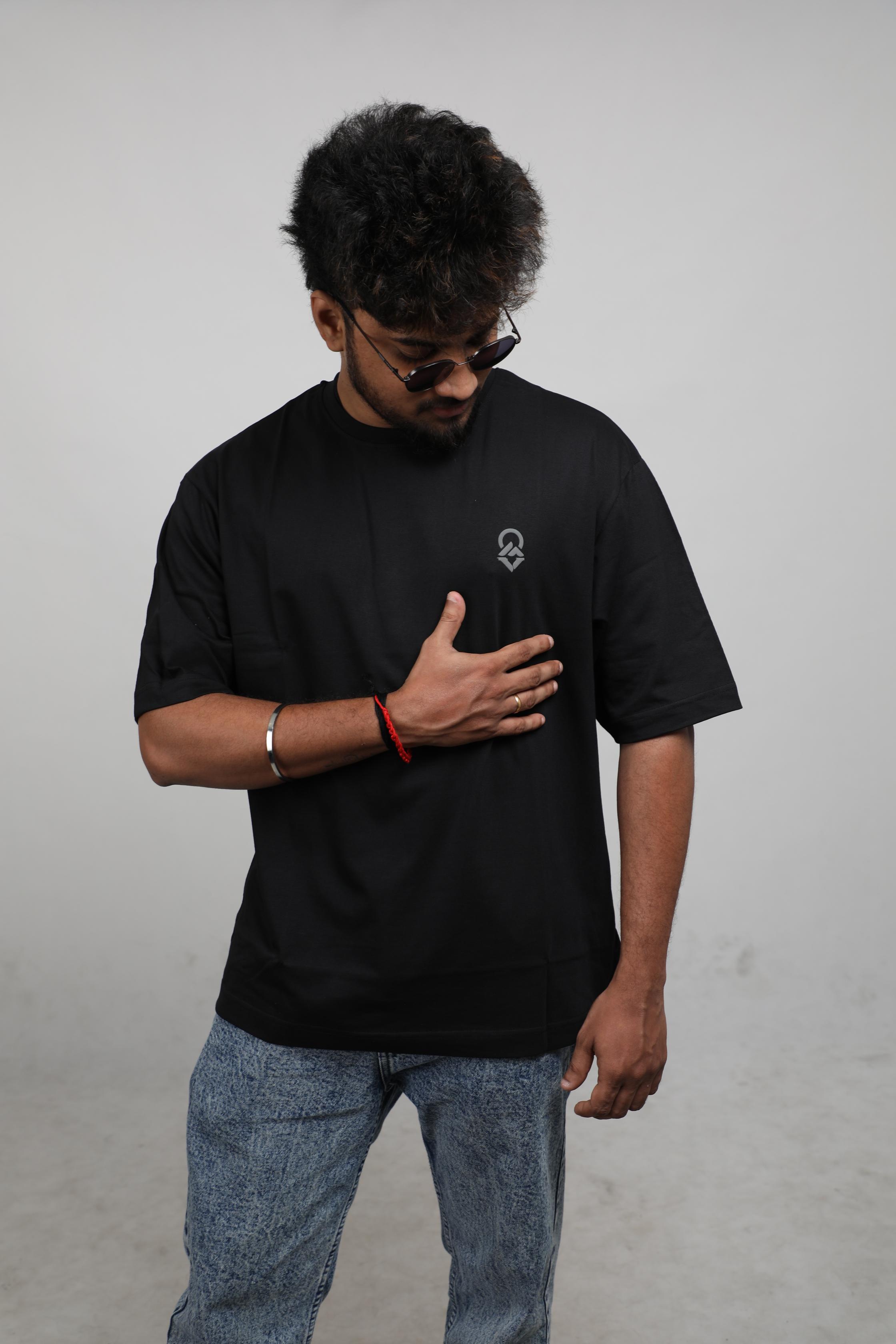 Greencrest Logo Oversized Tee - Black