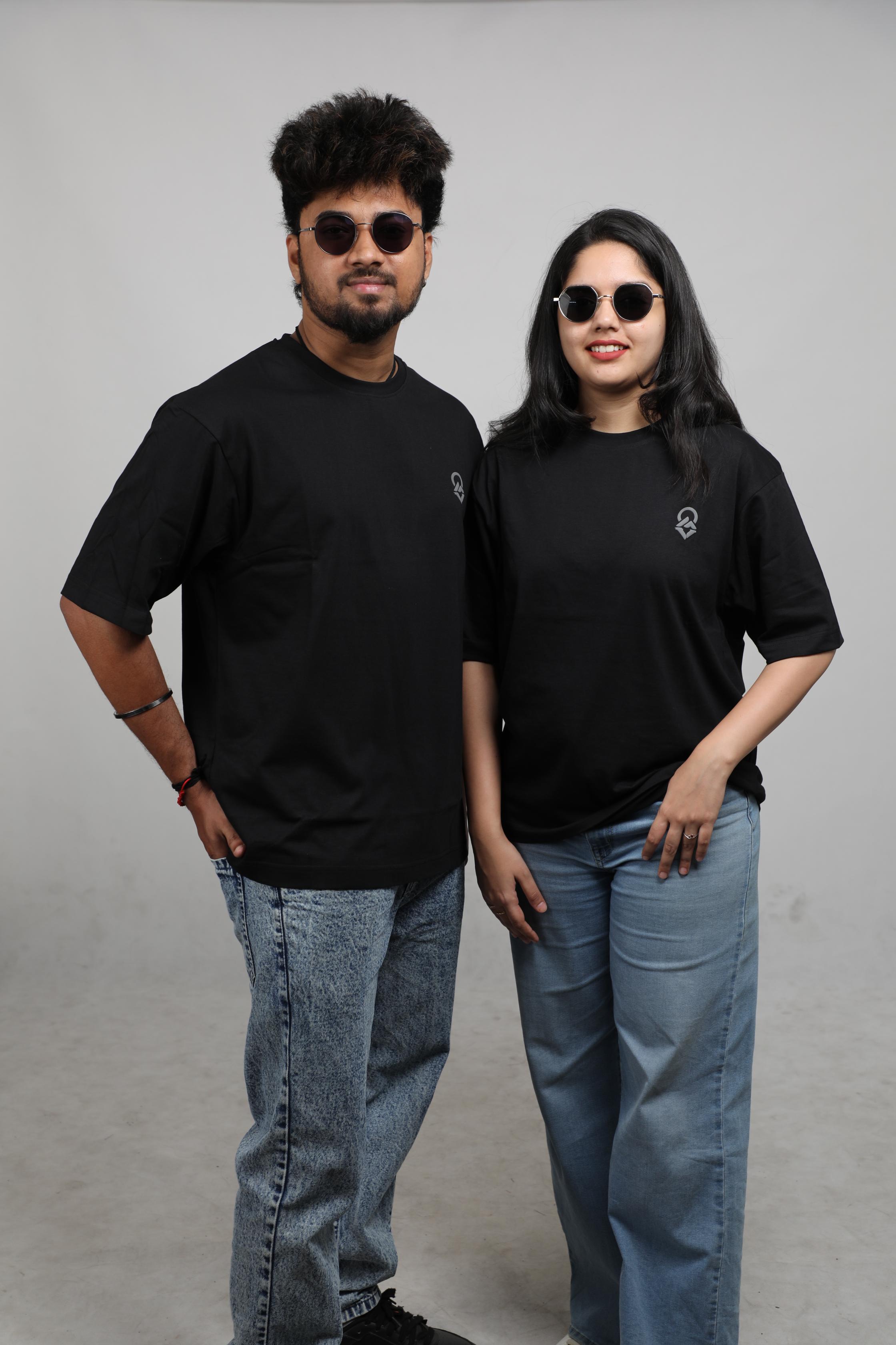 Greencrest Logo Oversized Tee - Black