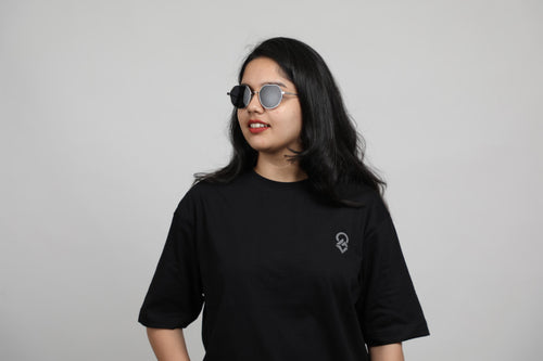 Greencrest Logo Oversized Tee - Black