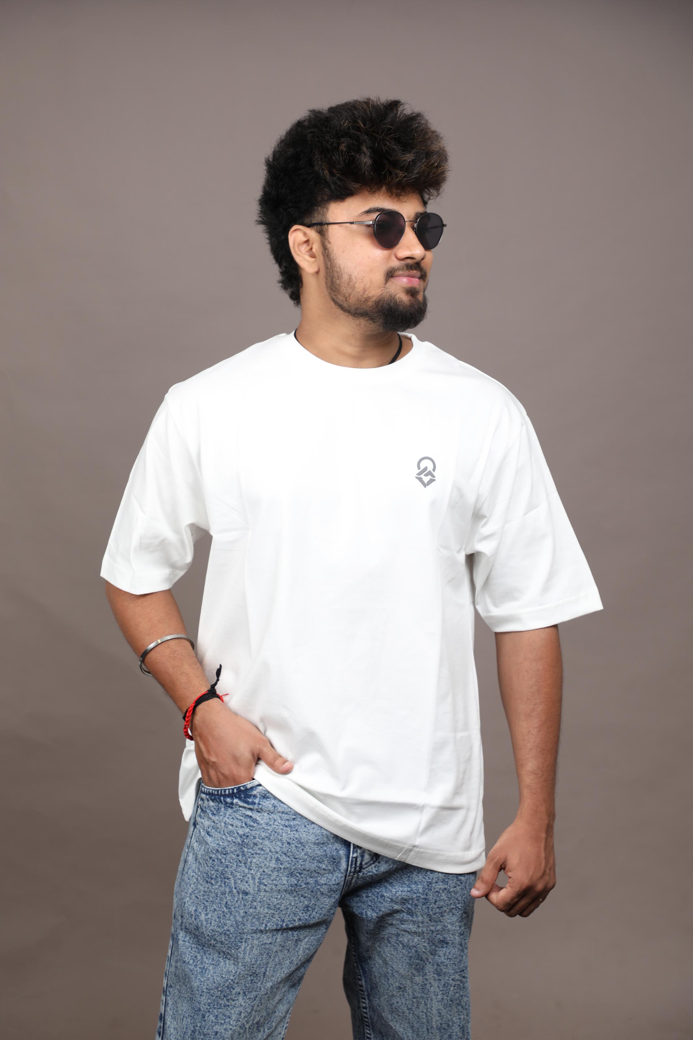 Greencrest Logo Oversized Tee - White