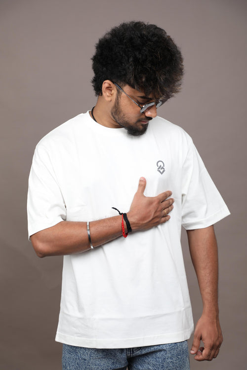 Greencrest Logo Oversized Tee - White