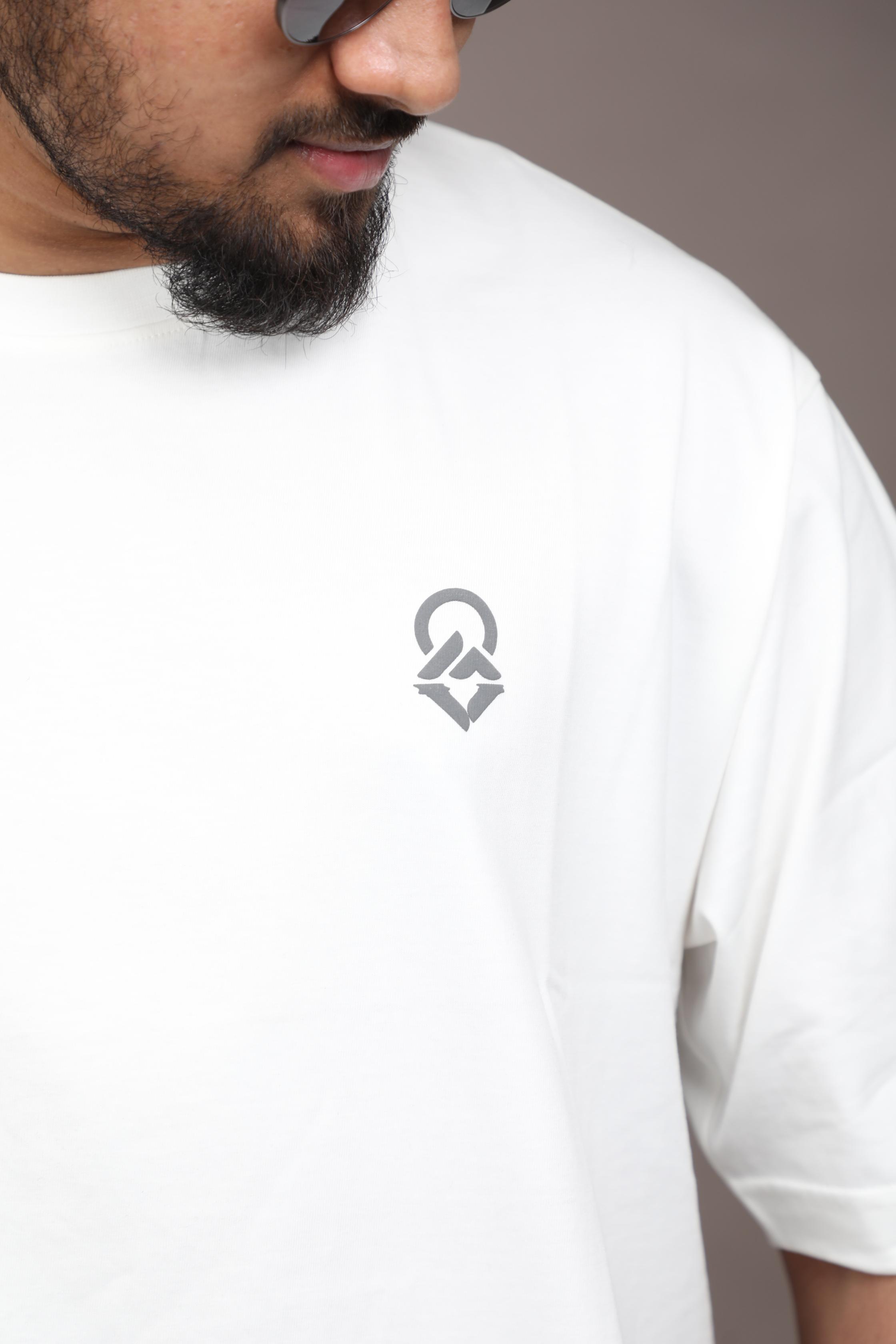 Greencrest Logo Oversized Tee - White