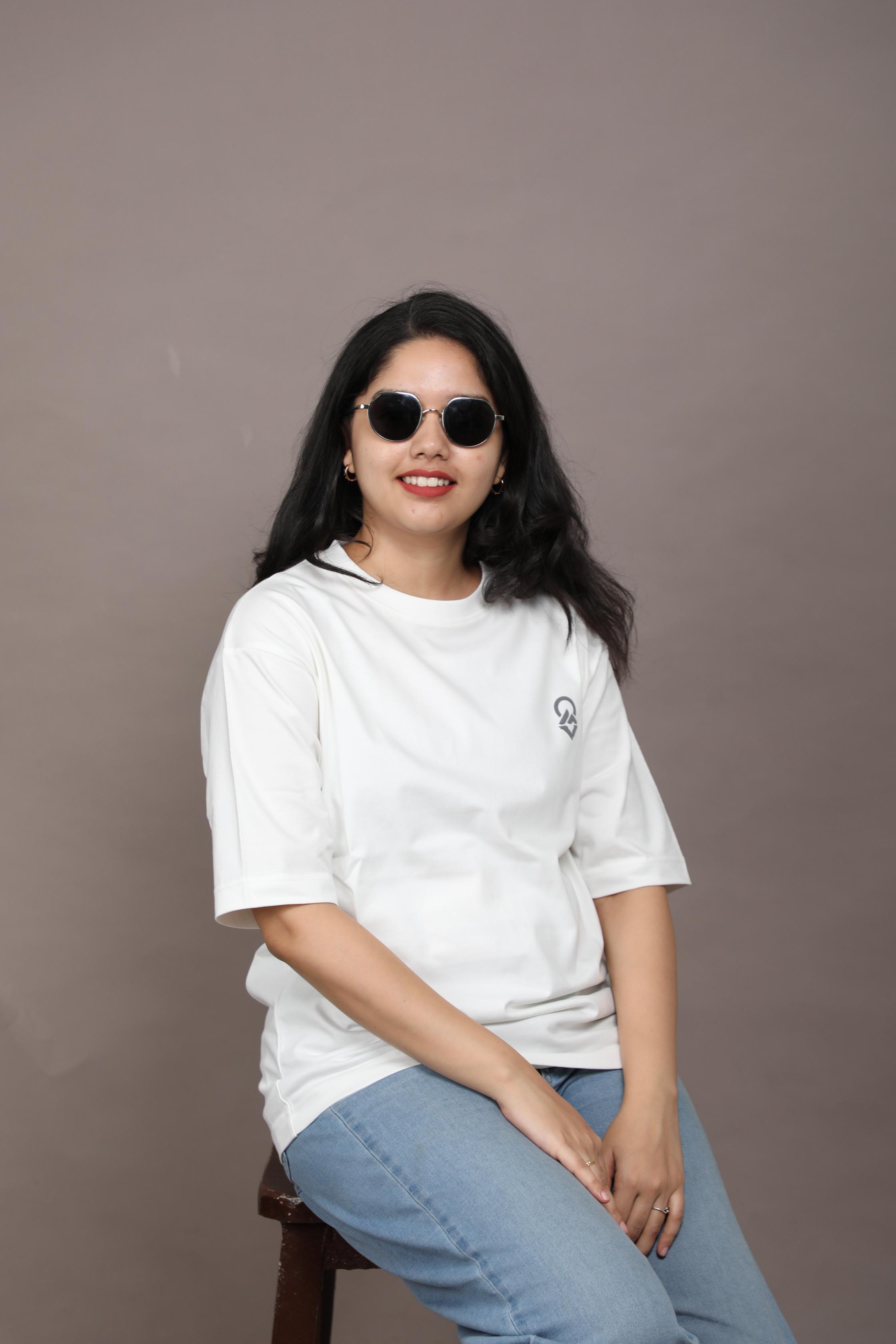 Greencrest Logo Oversized Tee - White