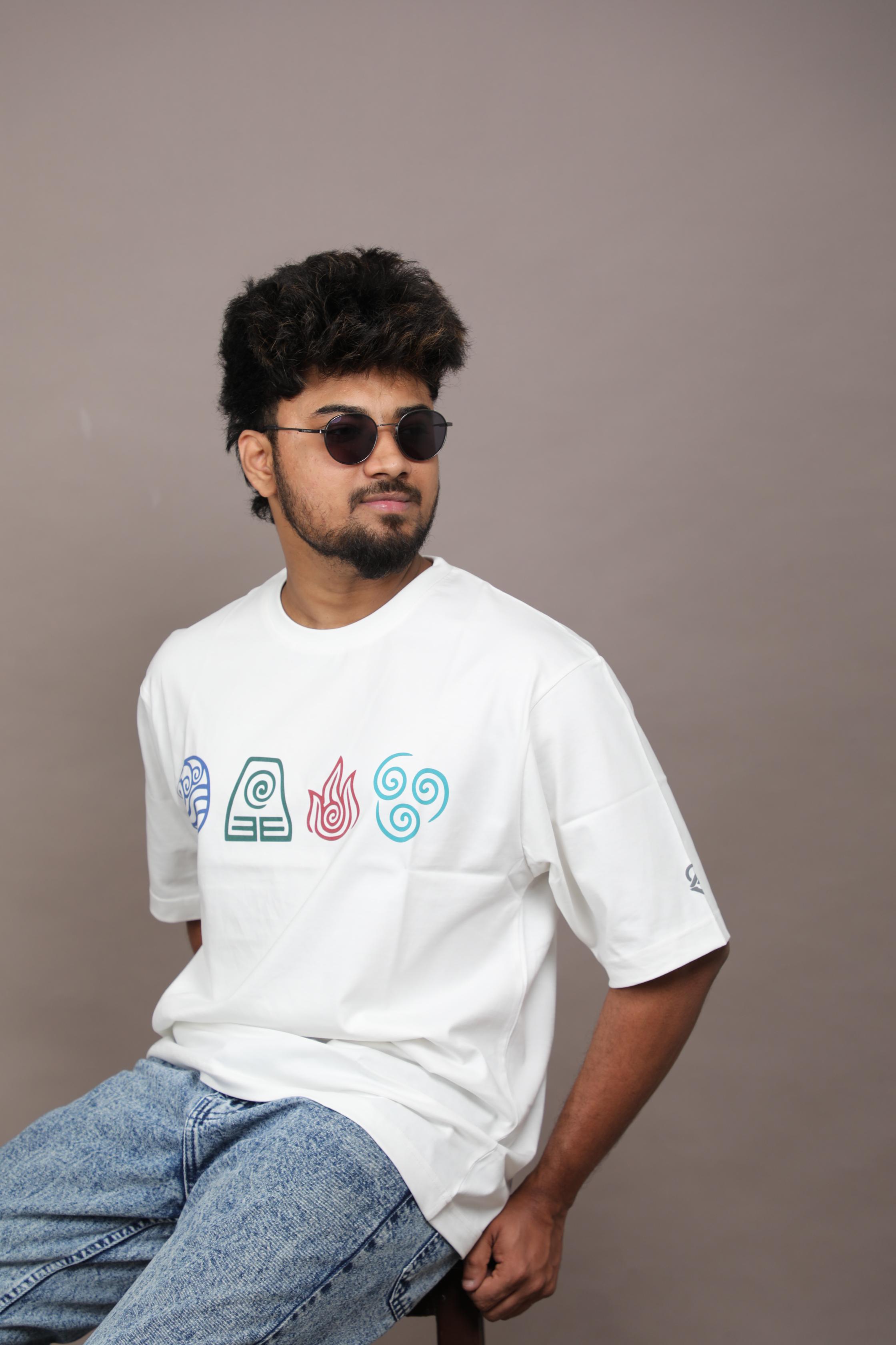 Avatar - All Four Elements Oversized Tee