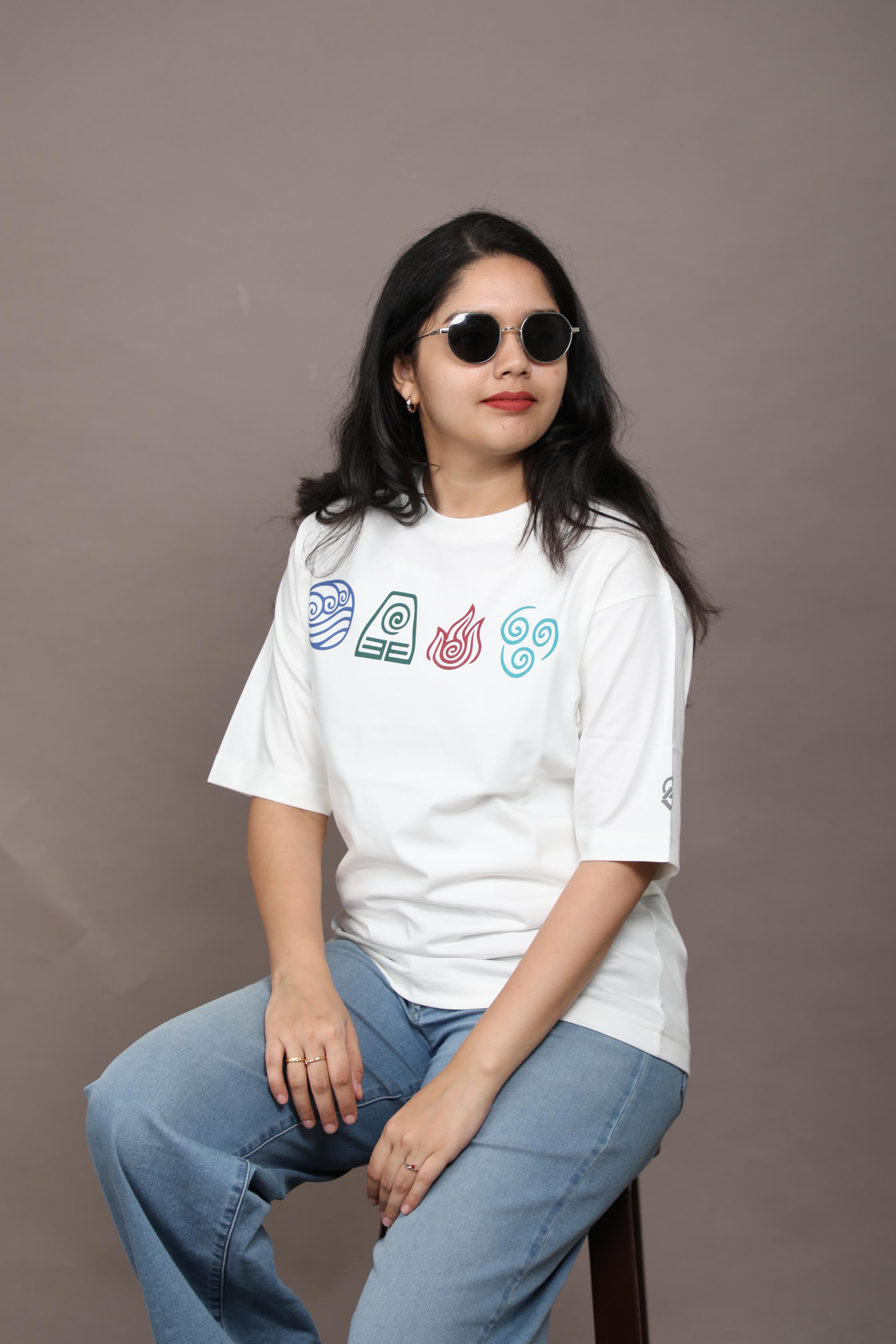 Avatar - All Four Elements Oversized Tee