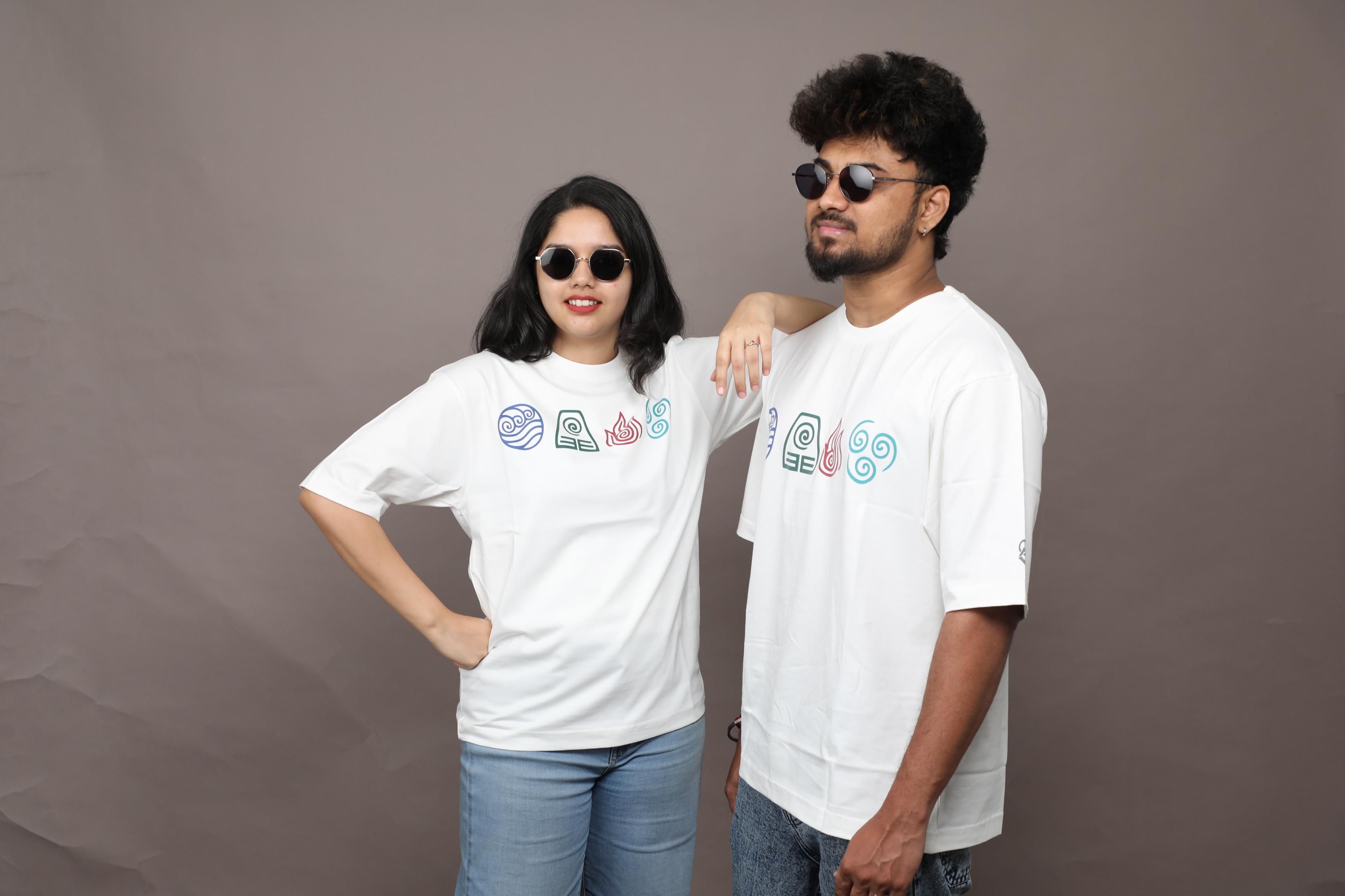 Avatar - All Four Elements Oversized Tee